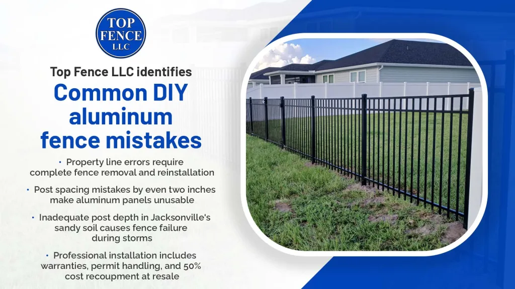 aluminum fence installation