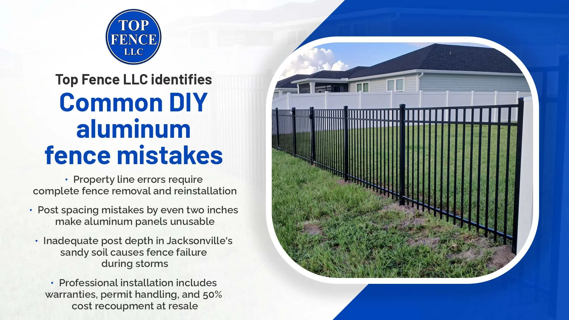 aluminum fence installation
