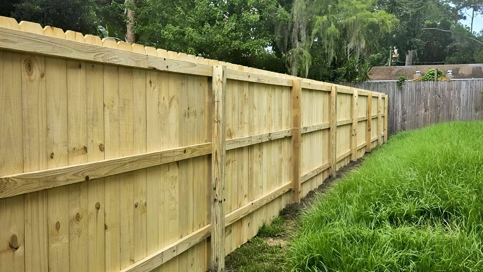 wood privacy fence Jacksonville